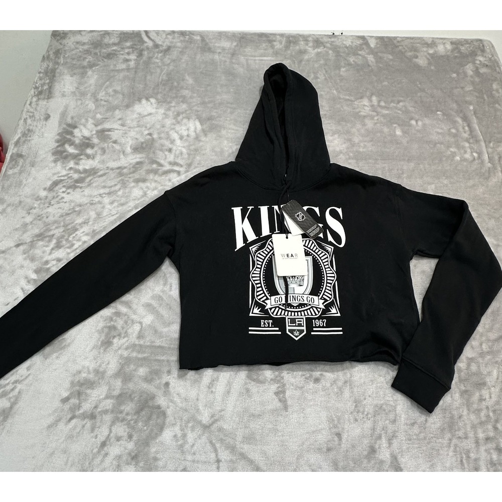 WEAR By Erin Andrews Los Angeles Kings Hoodie Women's‎ Size XS Black Cropped NWT